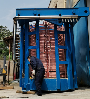 購入 G 1T 2T 5Tの金属の電気産業炉を投げる溶ける誘導加熱の鋳物場 オンライン製造