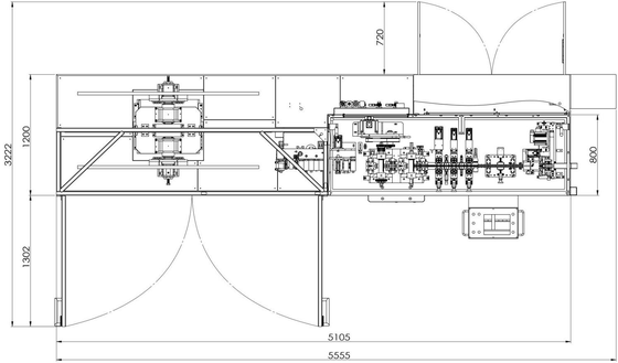 350-800mm コア高さ |フィンフォーミング＋コア組立全自動生産ライン |自動車ラジエーター用単列コア全自動システム
