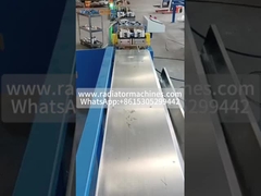 アルミ製の丸管直し切断機